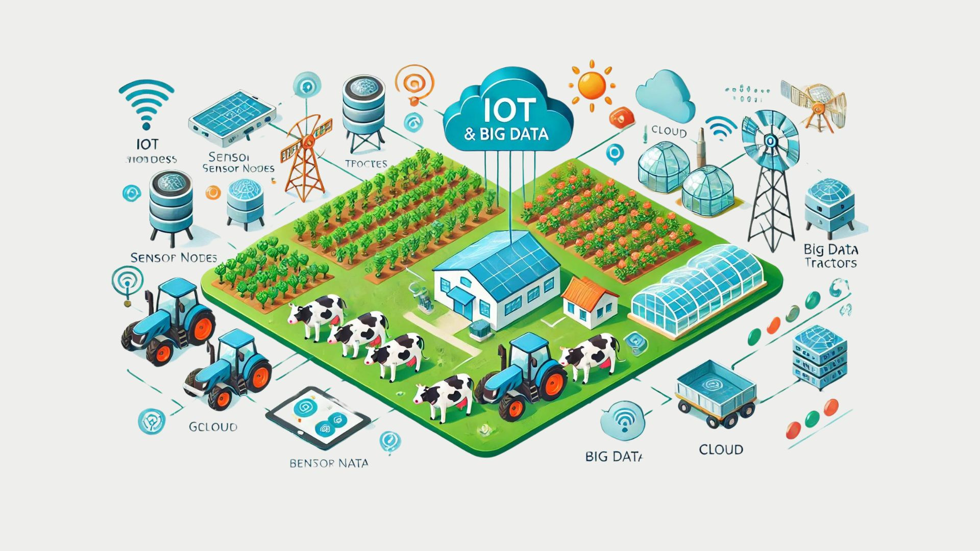 Integrazione delle Pratiche Sostenibili: IoT e Big Data per l'Agricoltura e le Città Intelligenti